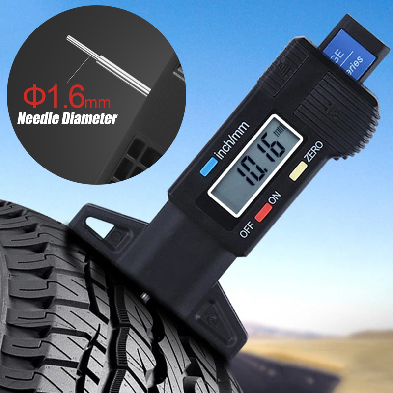 Motorcycle Brake Pads - Cyfrowy miernik głębokości bieżnika opon motocyklowych