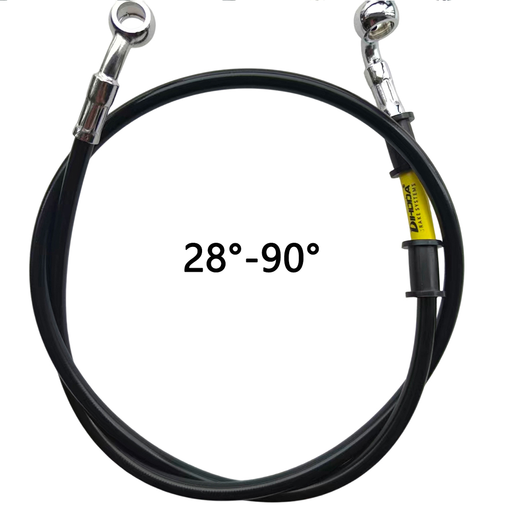 Czarny 28 ° -90 °   Przewód hy – Motorcycle Brake Cable recenzja i cena