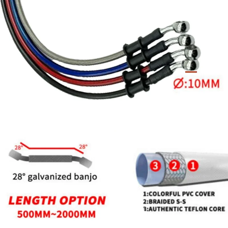 2X Uniwersalny 30cm-220cm 28 ° – Motorcycle Brake Cable recenzja i cena